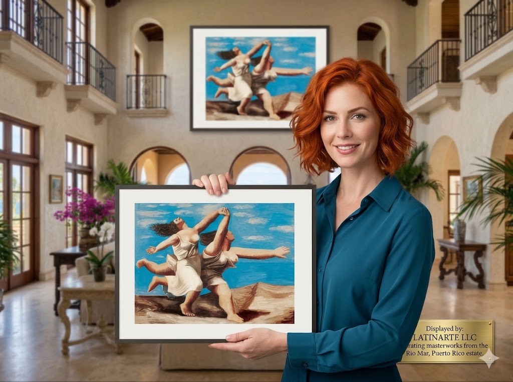 Pablo Picasso - Two Women Running on the Beach (31.5 in x 23.5 in)