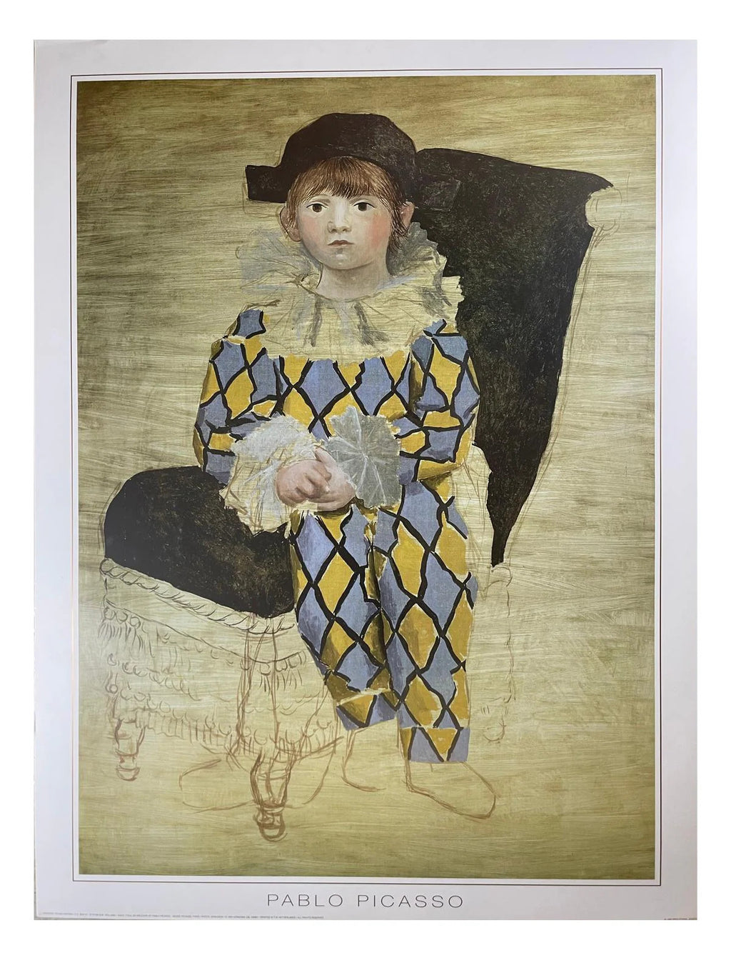 Paul in Arlequin by Pablo Picasso