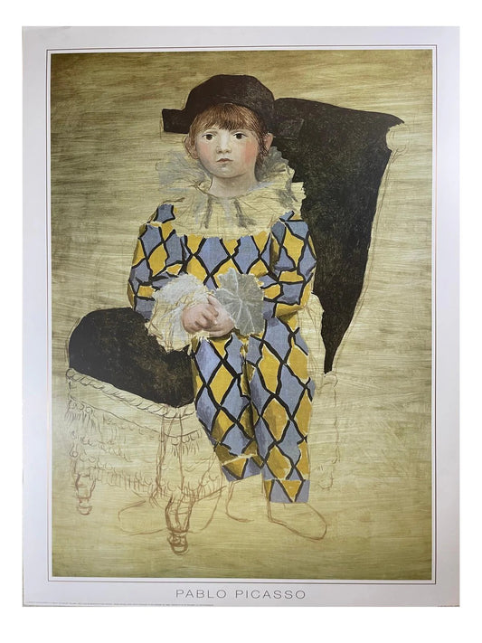 Paul in Arlequin by Pablo Picasso