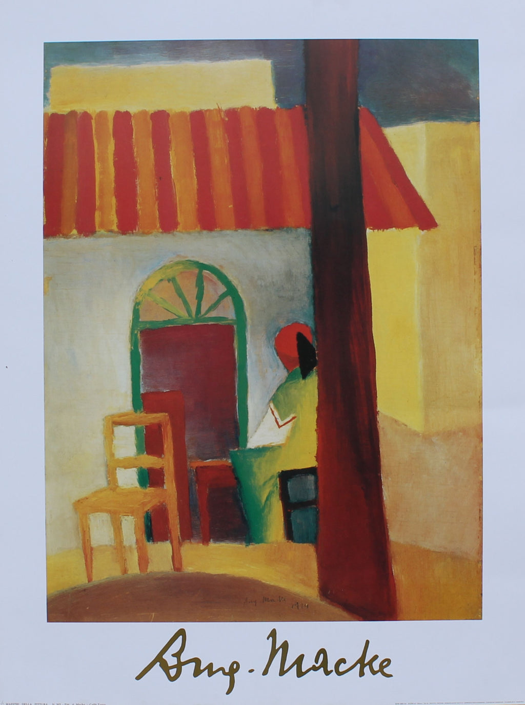 A Macke - Caffe Turco (23.5 in x 31.5 in)