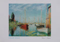 Claude Monet - Bateaux a Argenteuil (27.5 in x 19.5 in)
