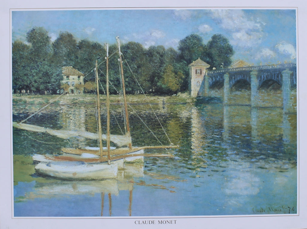Claude Monet - Le Pont D'Argenteuil (31.5 in x 23.5 in)