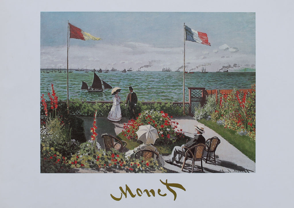 Claude Monet - Terrazza Sur Mare a Saint-Adresse (27.5 in x 19.5 in)