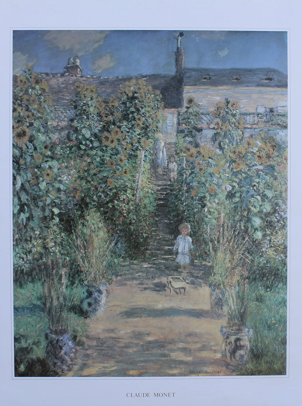 Claude Monet Il Giardino de Monet- (23.5 in x 31.5 in)
