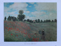 Claude Monet - Poppy Field (31.5 in x 23.5 in)