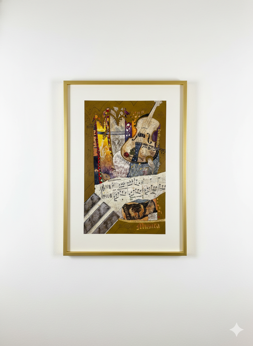 Theo Schildkamp - Musica (24.5 in x 36.5 in)
