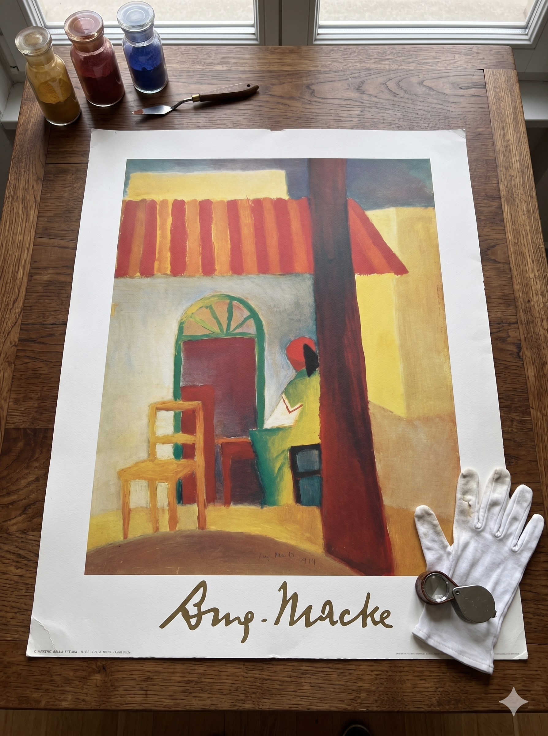 A Macke - Caffe Turco (23.5 in x 31.5 in)