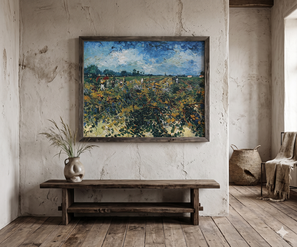 Vincent Van Gogh - The Green Vineyard (23.5 in x 19.5 in)