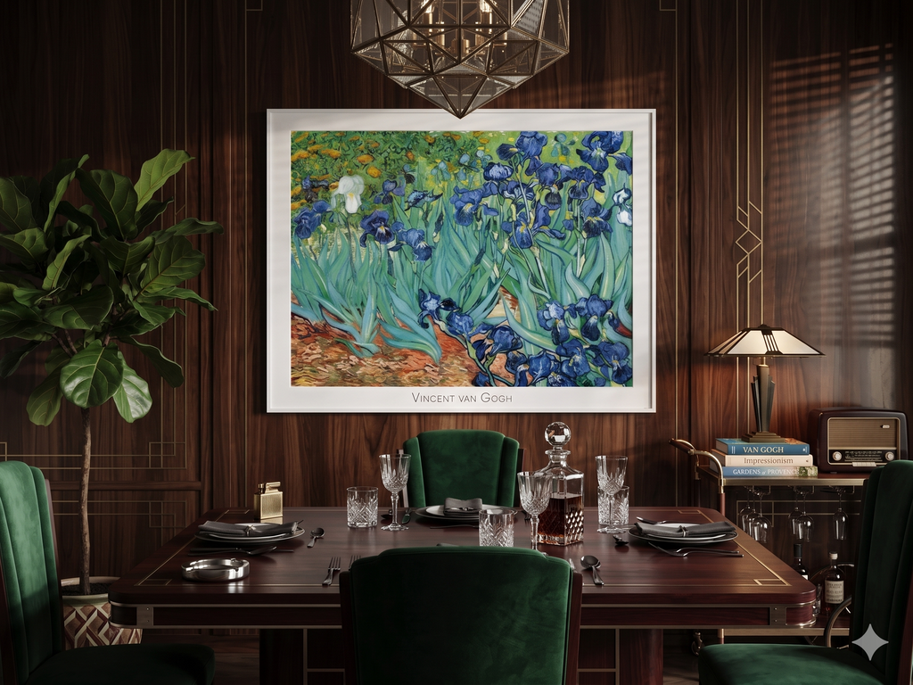 Vincent Van Gogh - Iris (31 1/2 in x 32 1/4 in)
