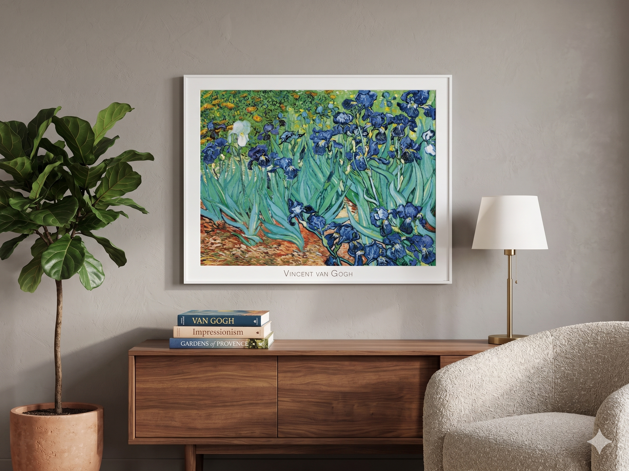 Vincent Van Gogh - Iris (31 1/2 in x 32 1/4 in)
