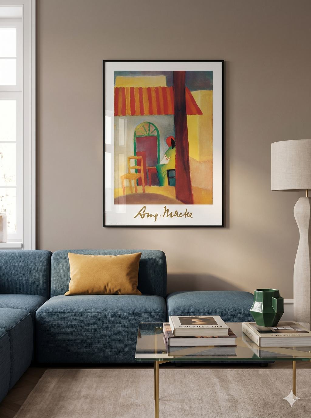A Macke - Caffe Turco (23.5 in x 31.5 in)