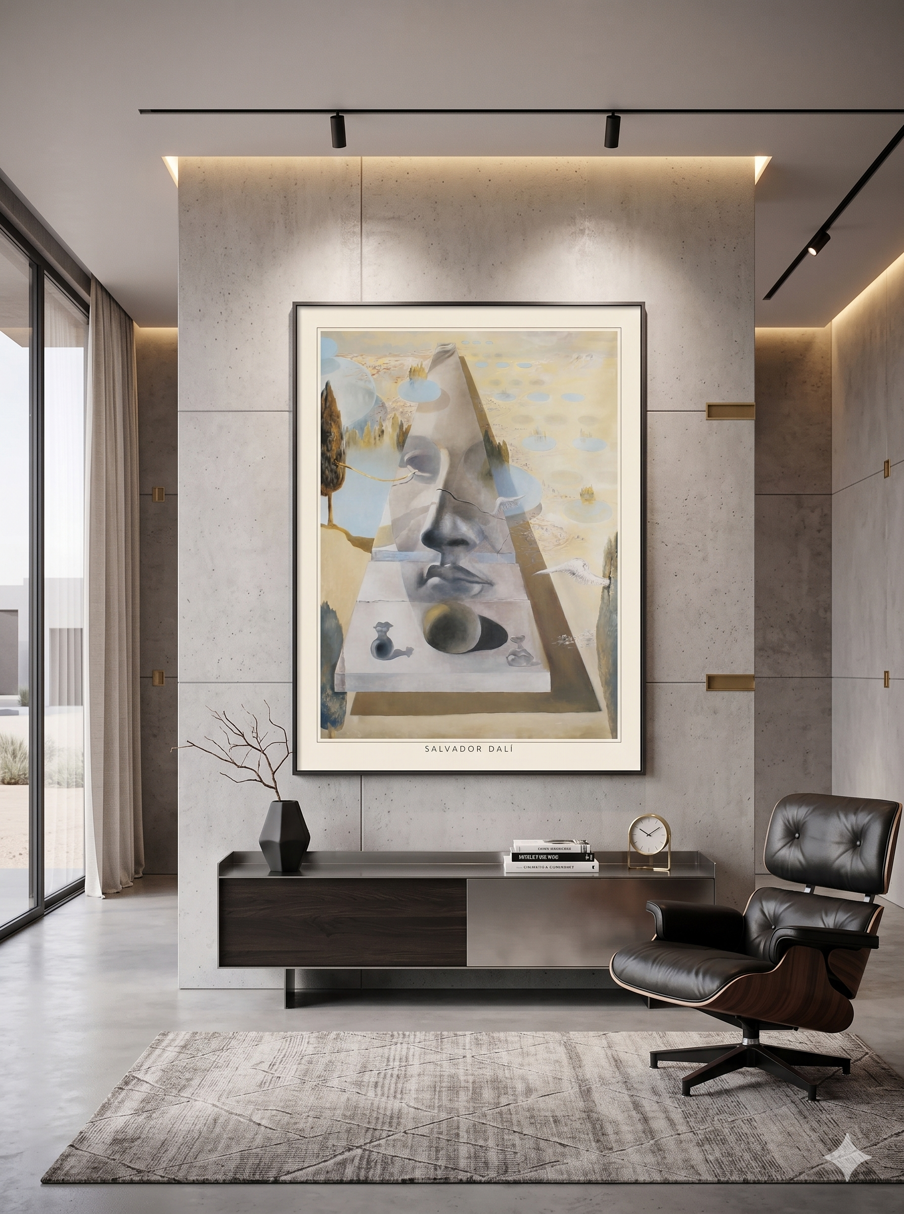 Apparition of the Visage of Aphrodite of Cnidos in a Landscape (23.5 in x 31.5 in)