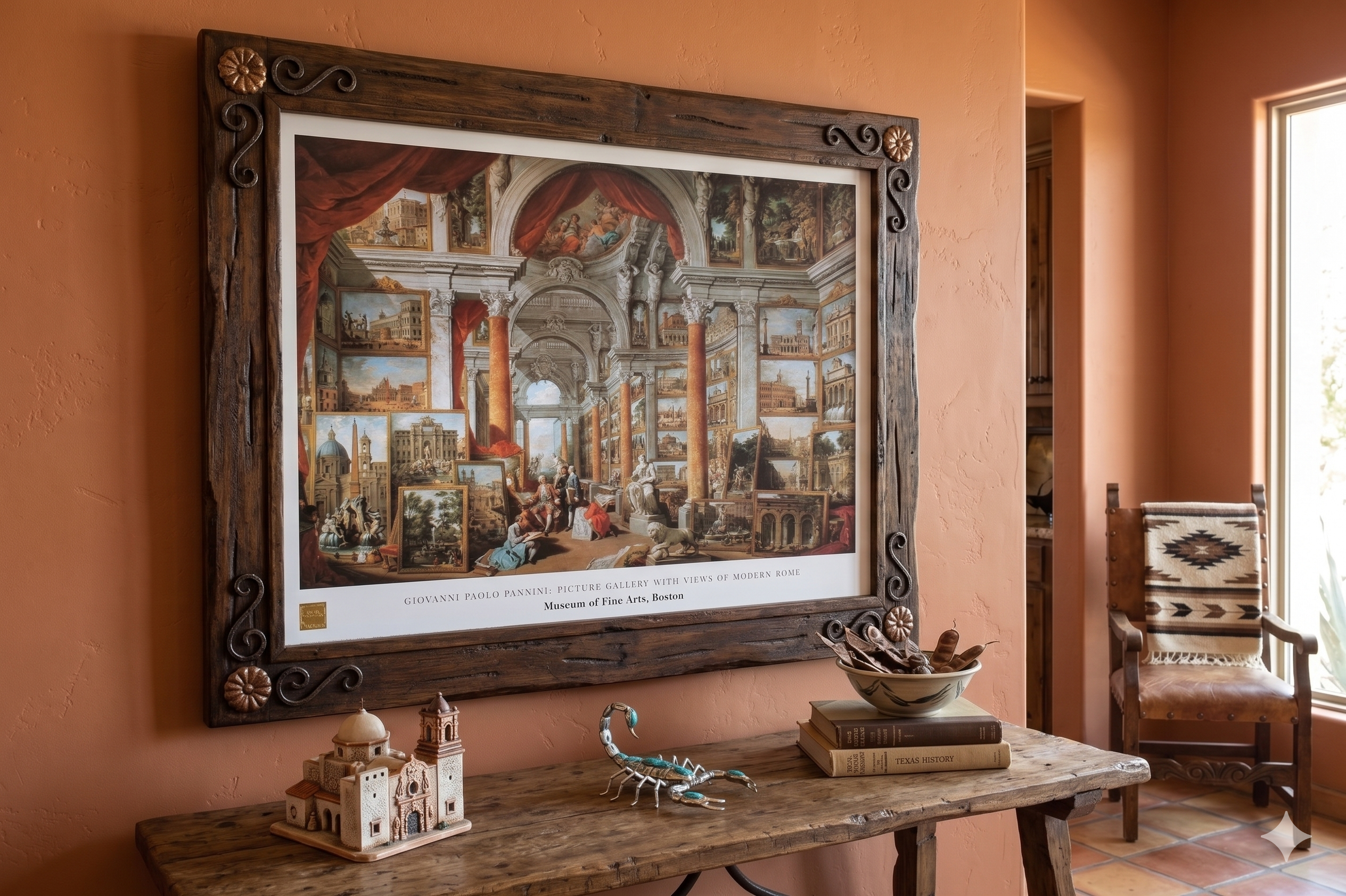 Giovanni Paolo Panini - Picture Gallery with Views of Modern Rome  (31.25 in x 23 in.5)