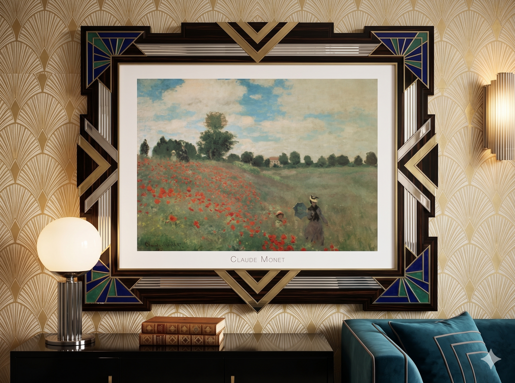 Claude Monet - Poppy Field (31.5 in x 23.5 in)