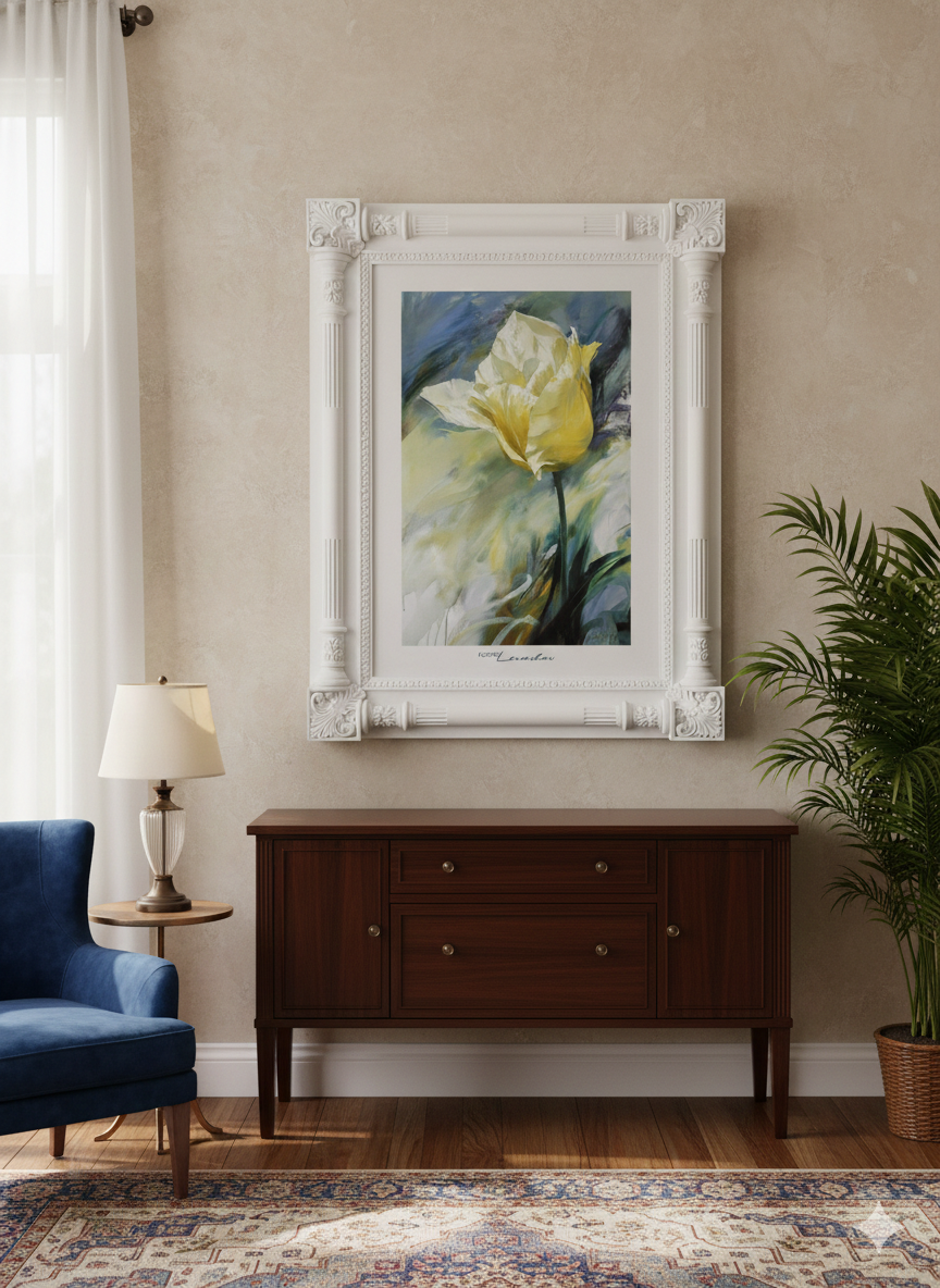Igor Levshov - White Tulip (36 in x 24 1/4 in)