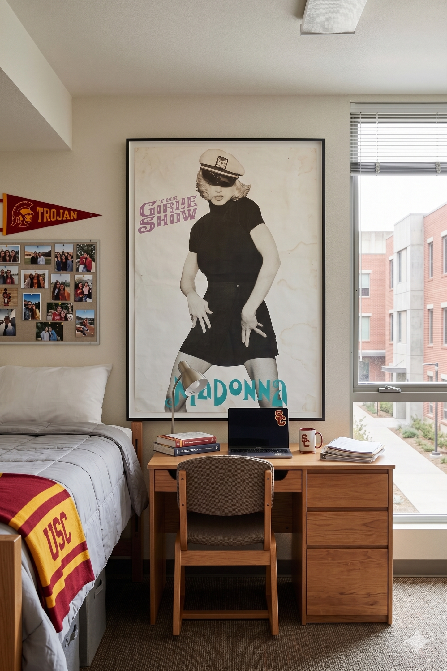 Vintage 1993 Madonna "The Girlie Show" Tour Poster | Iconic 90s Pop Music Wall Art | Retro Queen of Pop Concert Print
