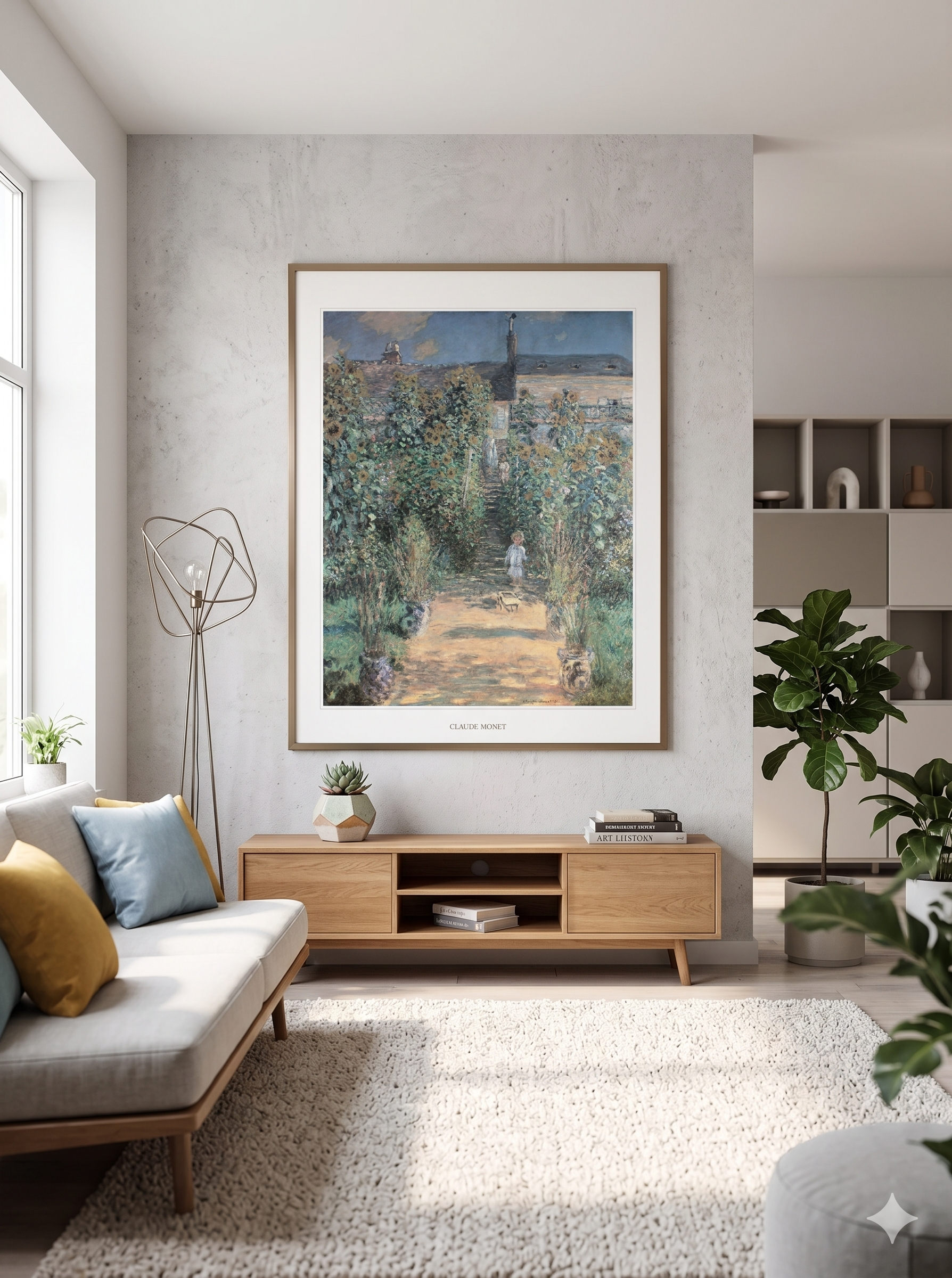 Claude Monet Il Giardino de Monet- (23.5 in x 31.5 in)