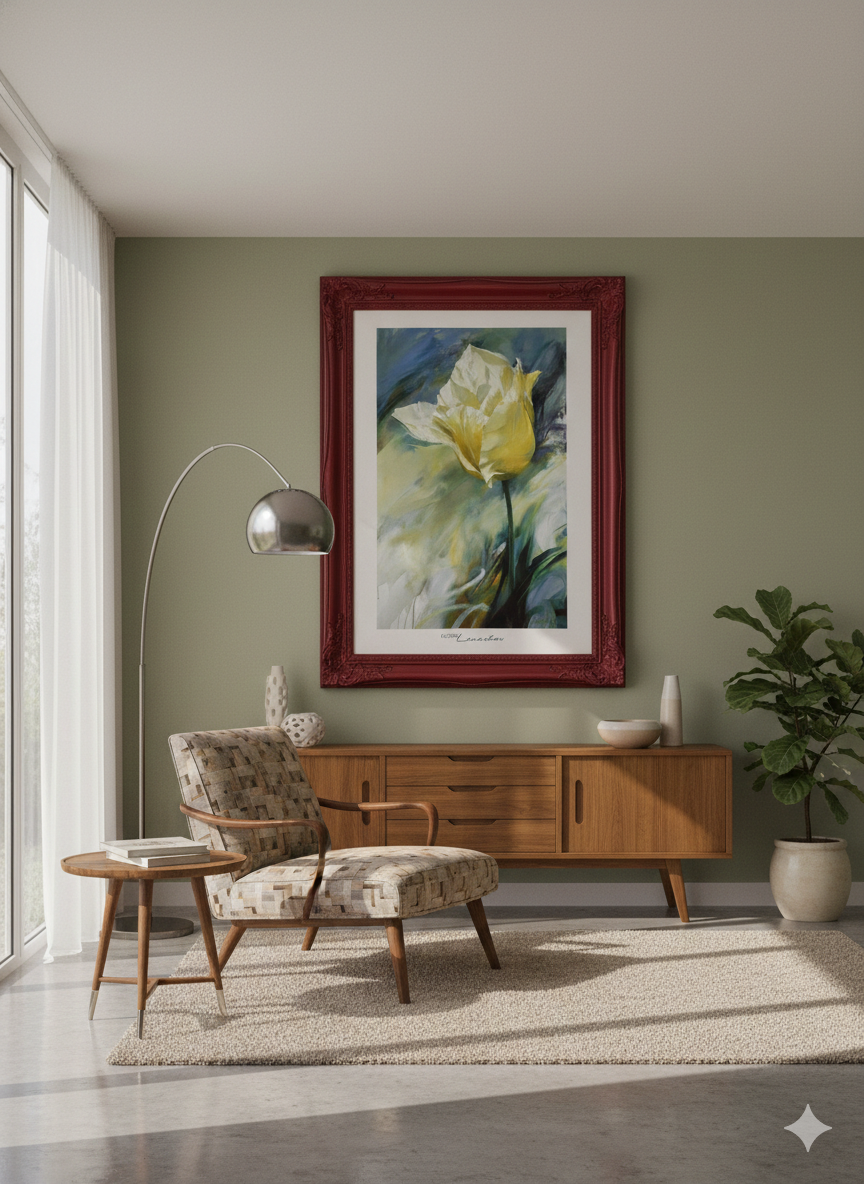Igor Levshov - White Tulip (36 in x 24 1/4 in)
