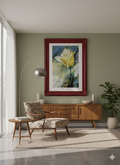 Igor Levshov - White Tulip (36 in x 24 1/4 in)