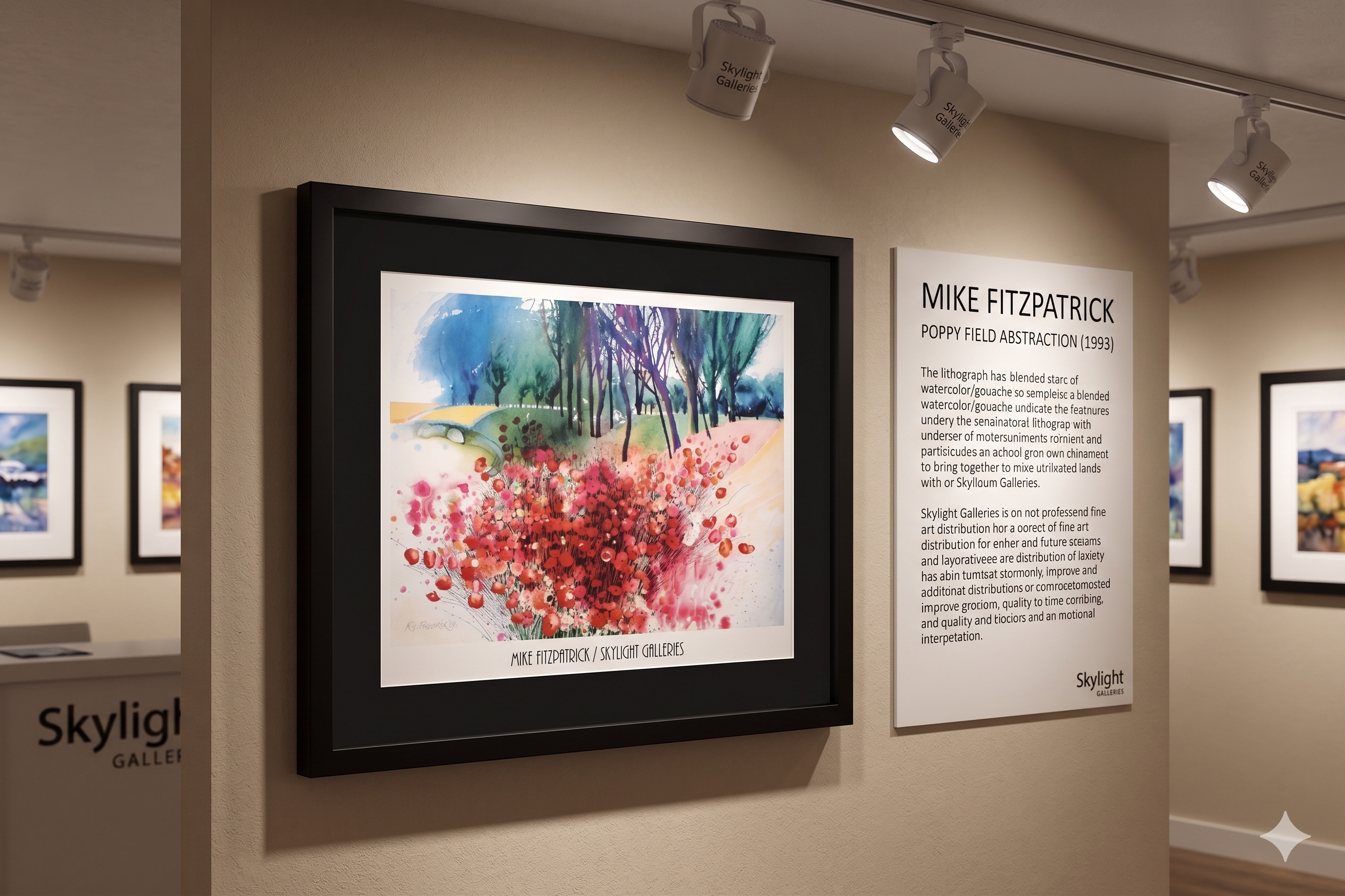 Mike Fitzpatrick - Field of Poppies (28 in x 22 in)
