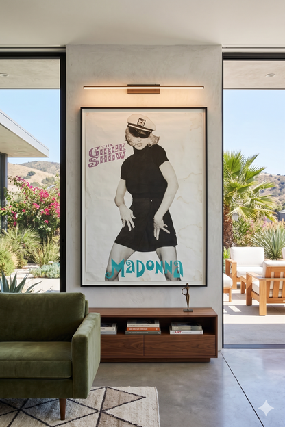 Vintage 1993 Madonna "The Girlie Show" Tour Poster | Iconic 90s Pop Music Wall Art | Retro Queen of Pop Concert Print