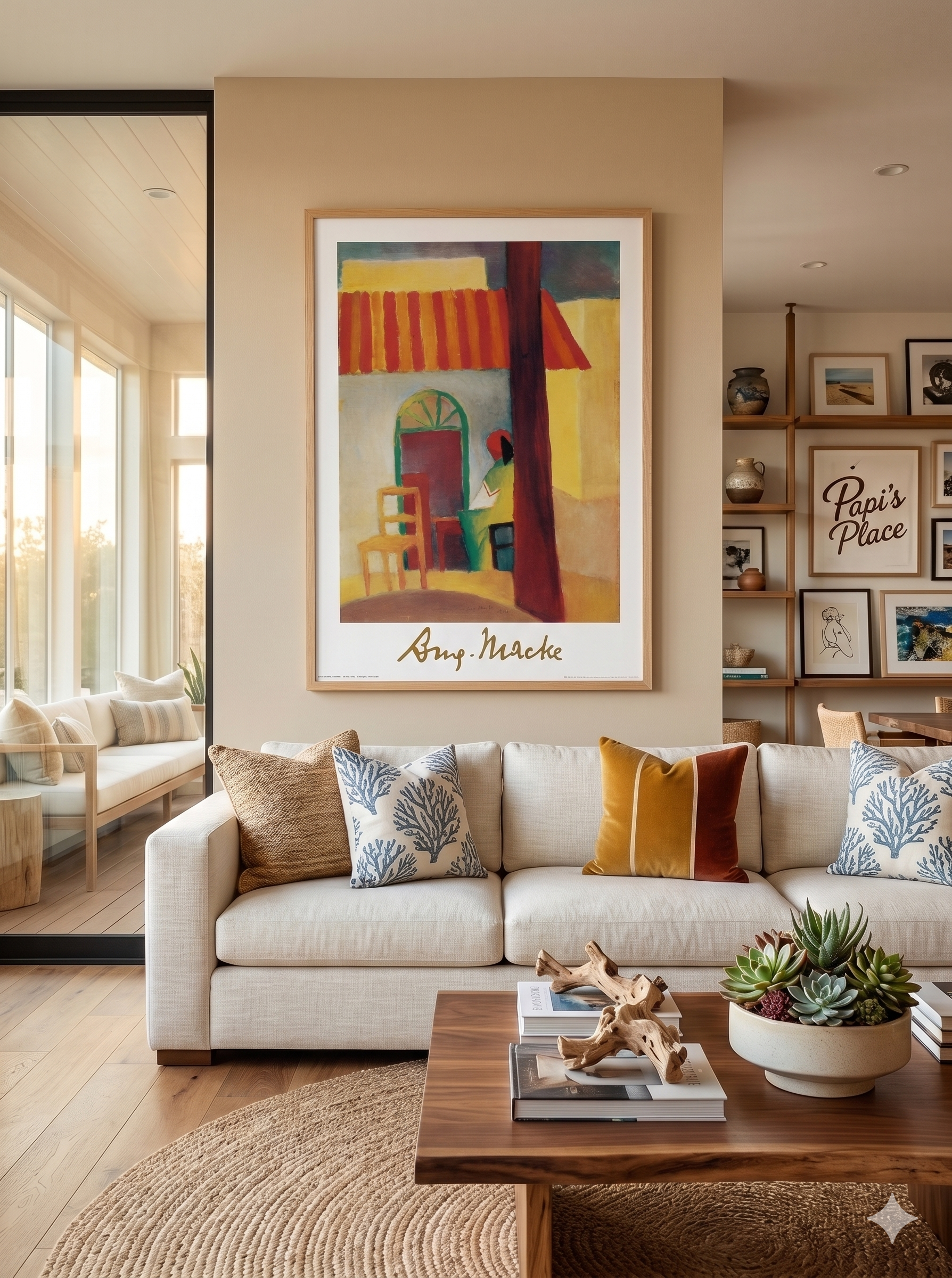 A Macke - Caffe Turco (23.5 in x 31.5 in)