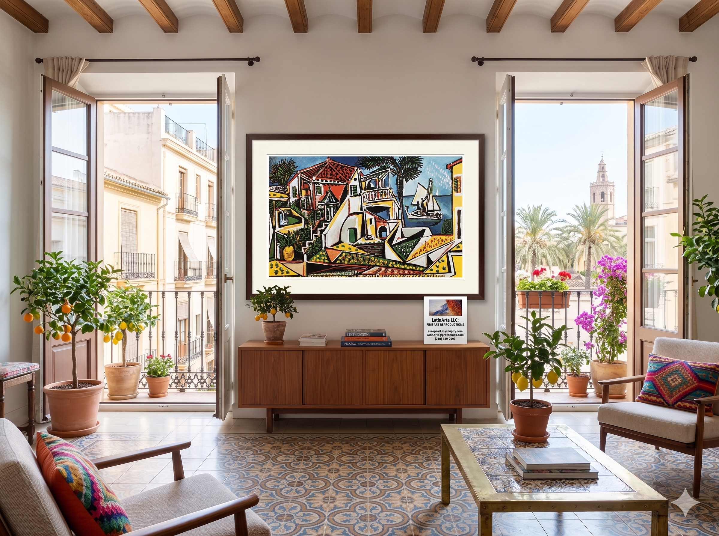 Pablo Picasso - Paysage Meditirraneen (31.5 in x 23.5 in)