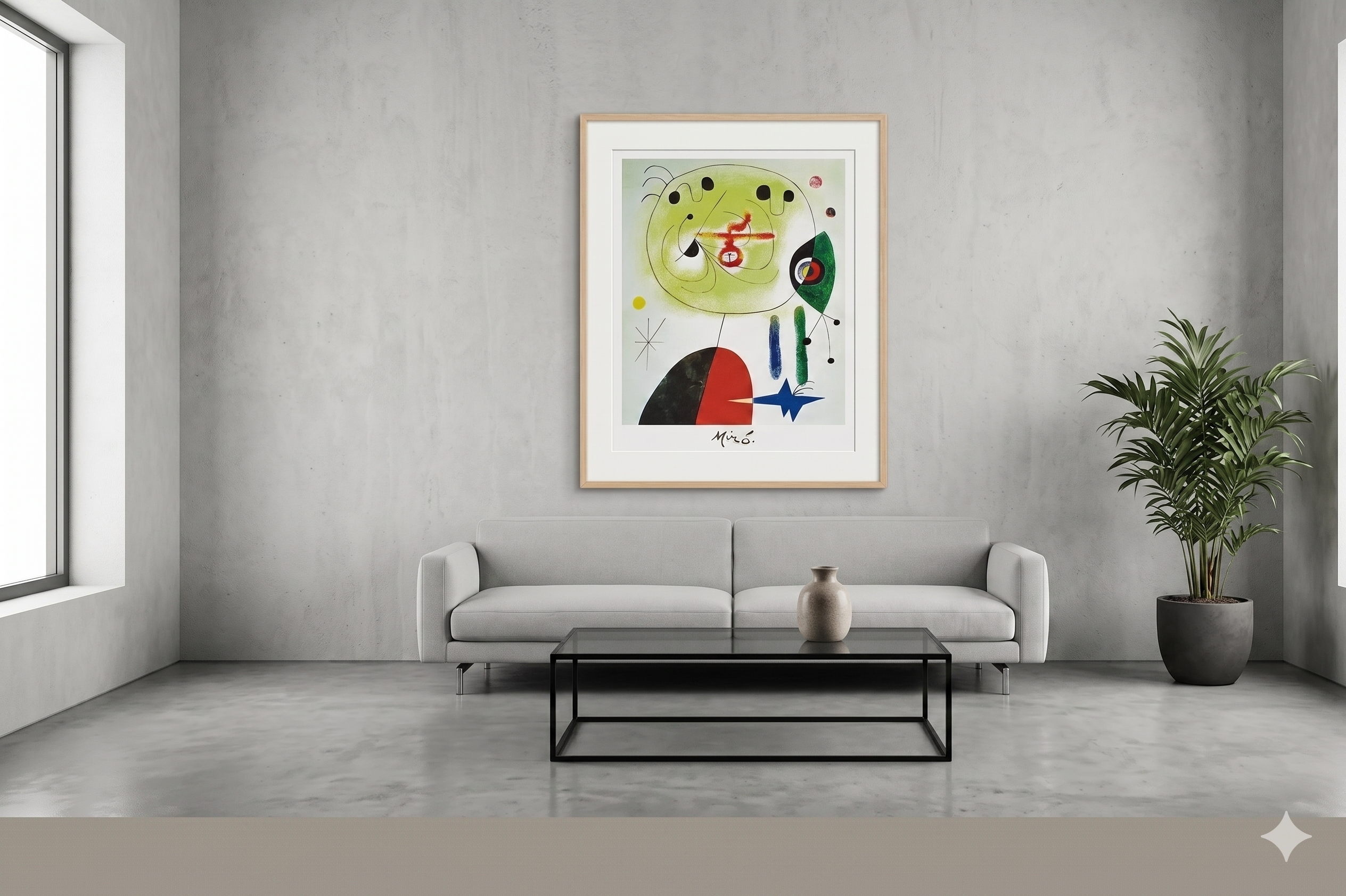 Joan Miro - Fix the Hair of the Stars (31.25 in x 23 1/2 in)