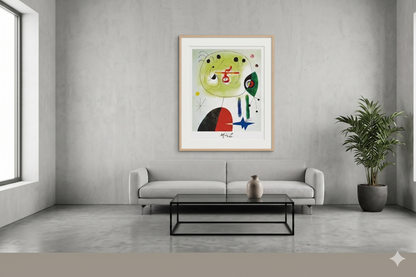 Joan Miro - Fix the Hair of the Stars (31.25 in x 23 1/2 in)