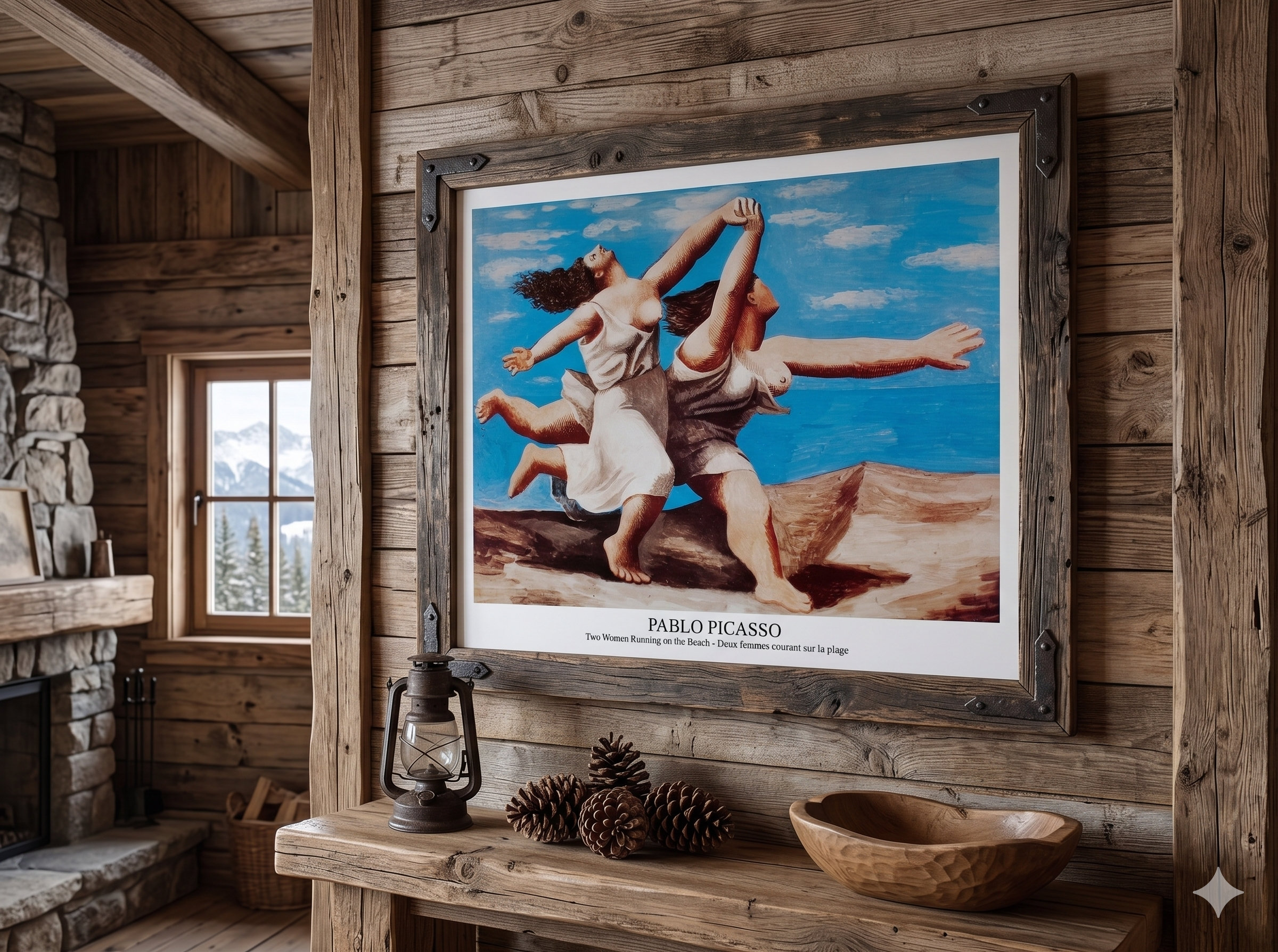 Pablo Picasso - Two Women Running on the Beach (31.5 in x 23.5 in)