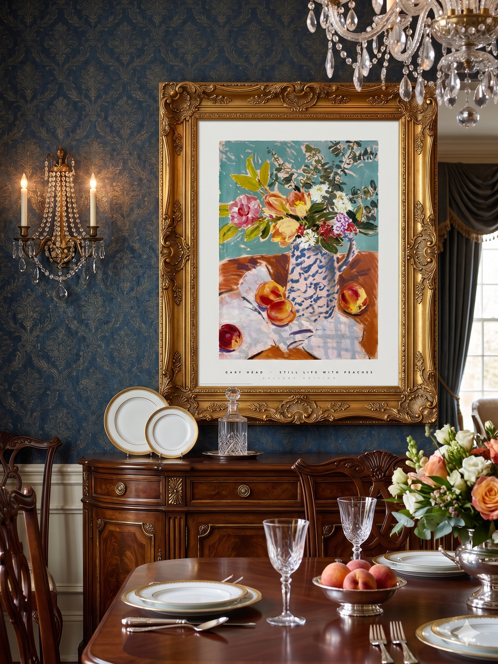 Gary Head - Still Life with Peaches (31 1/4 in x 23 1/2 in)