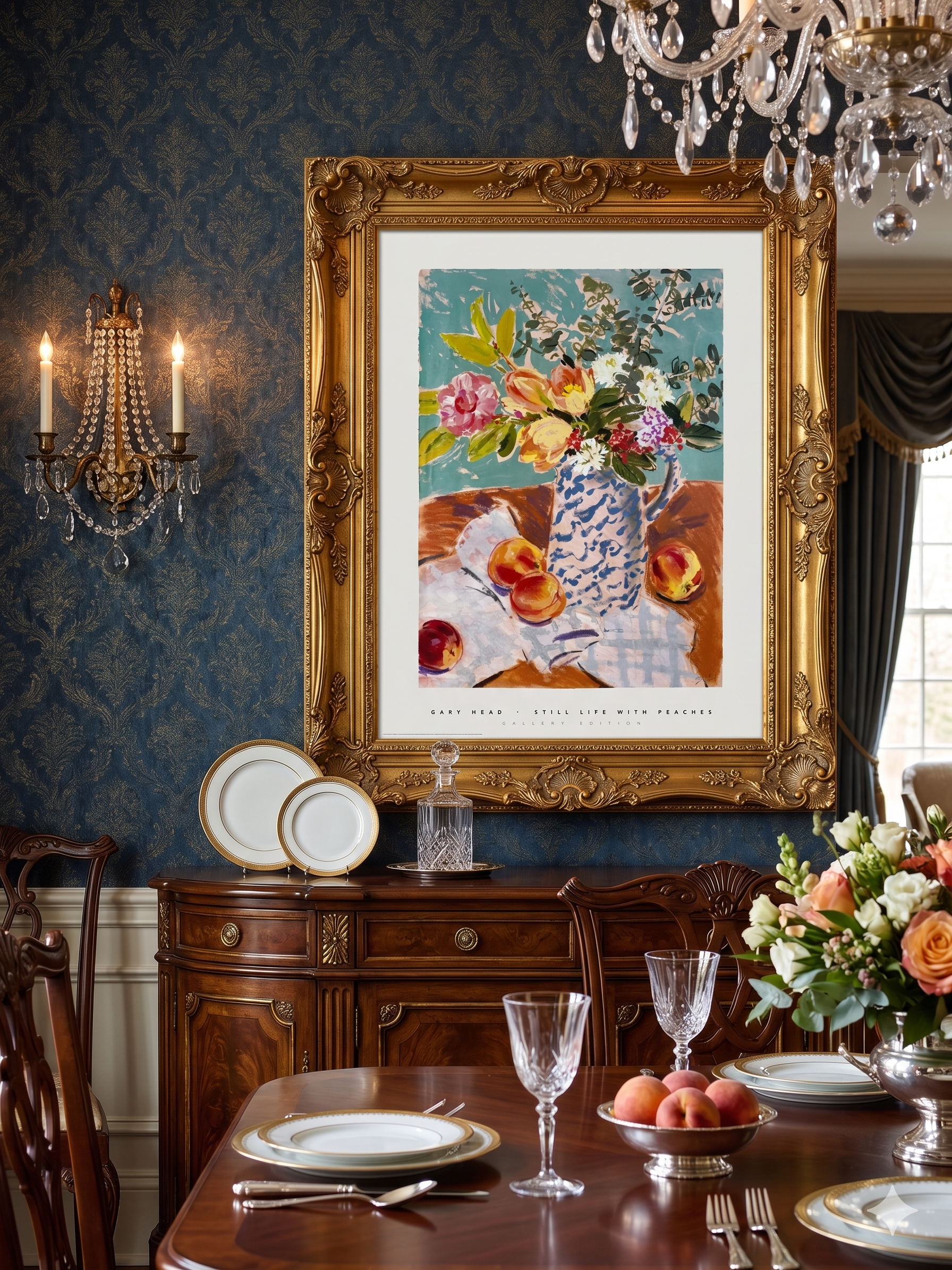 Gary Head - Still Life with Peaches (31 1/4 in x 23 1/2 in)