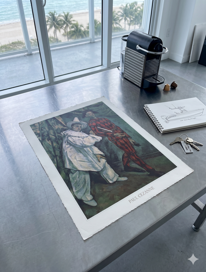 Paul Cezanne - Piriot et Arliquin (23.5 in x 31 in)