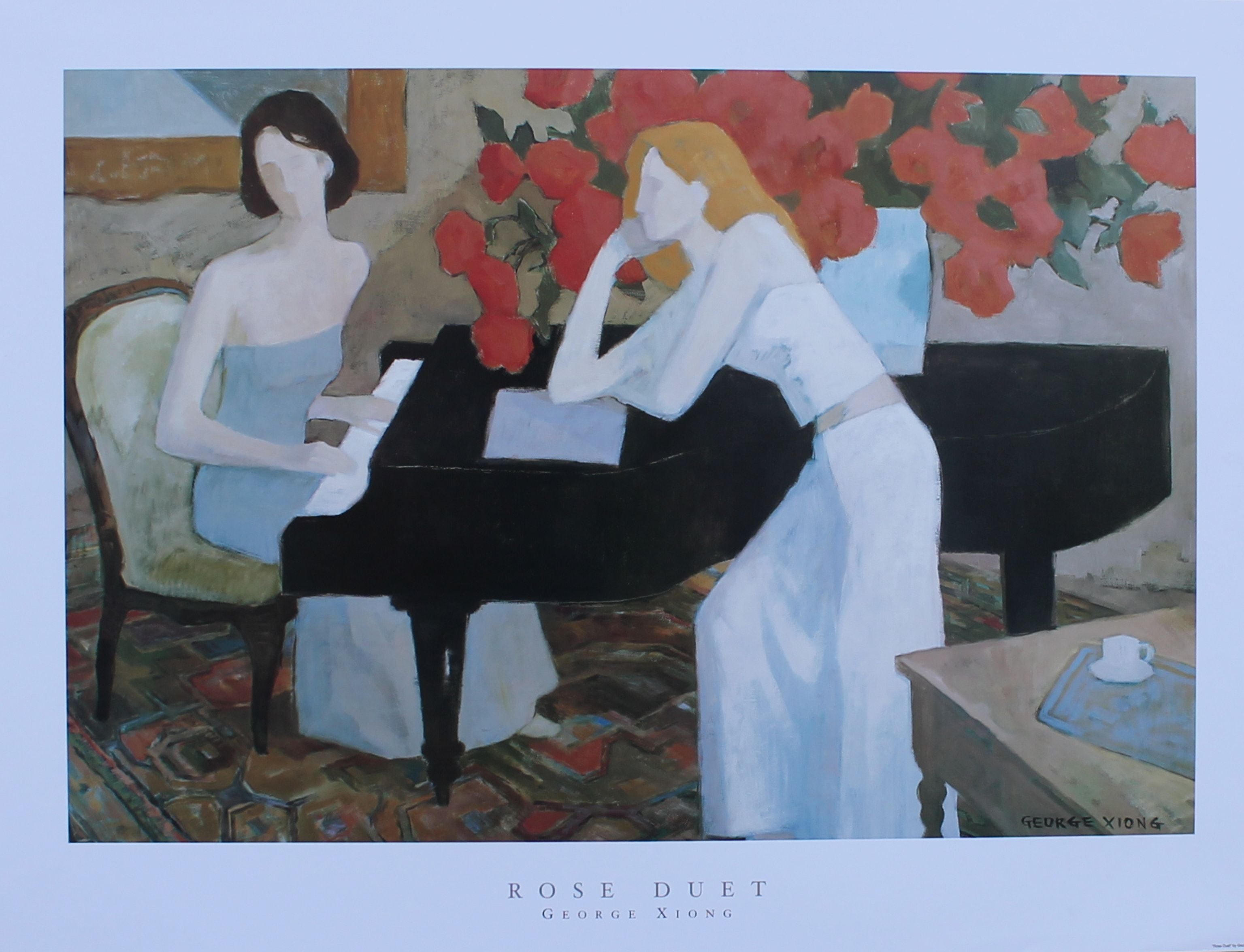 George Xiong - Rose Duet (36 in x 24 in)