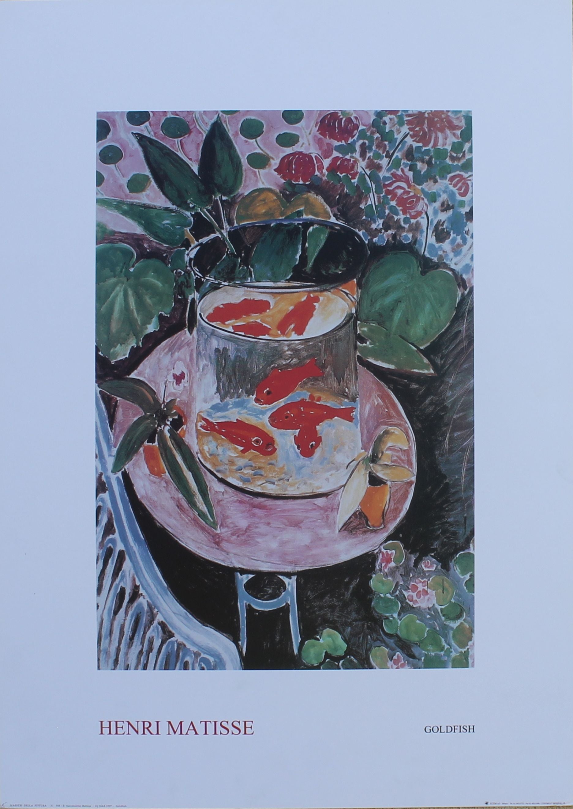Henri Matisse - Goldfish (19.5 in x 27.5 in)