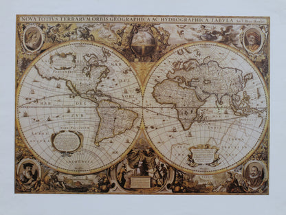 Nova Totius Terrarum Orbis Geographica Ac Hydrographica Tabula (31.5 in x 23.5 in)