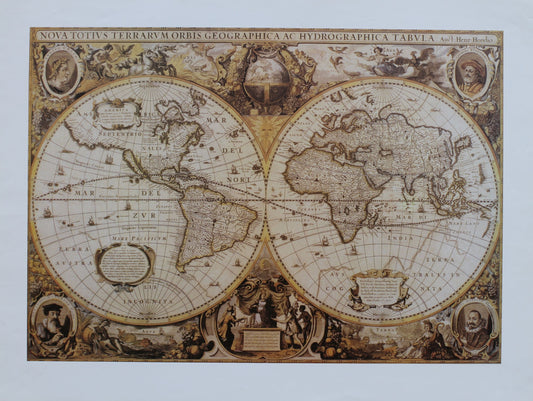 Nova Totius Terrarum Orbis Geographica Ac Hydrographica Tabula (31.5 in x 23.5 in)