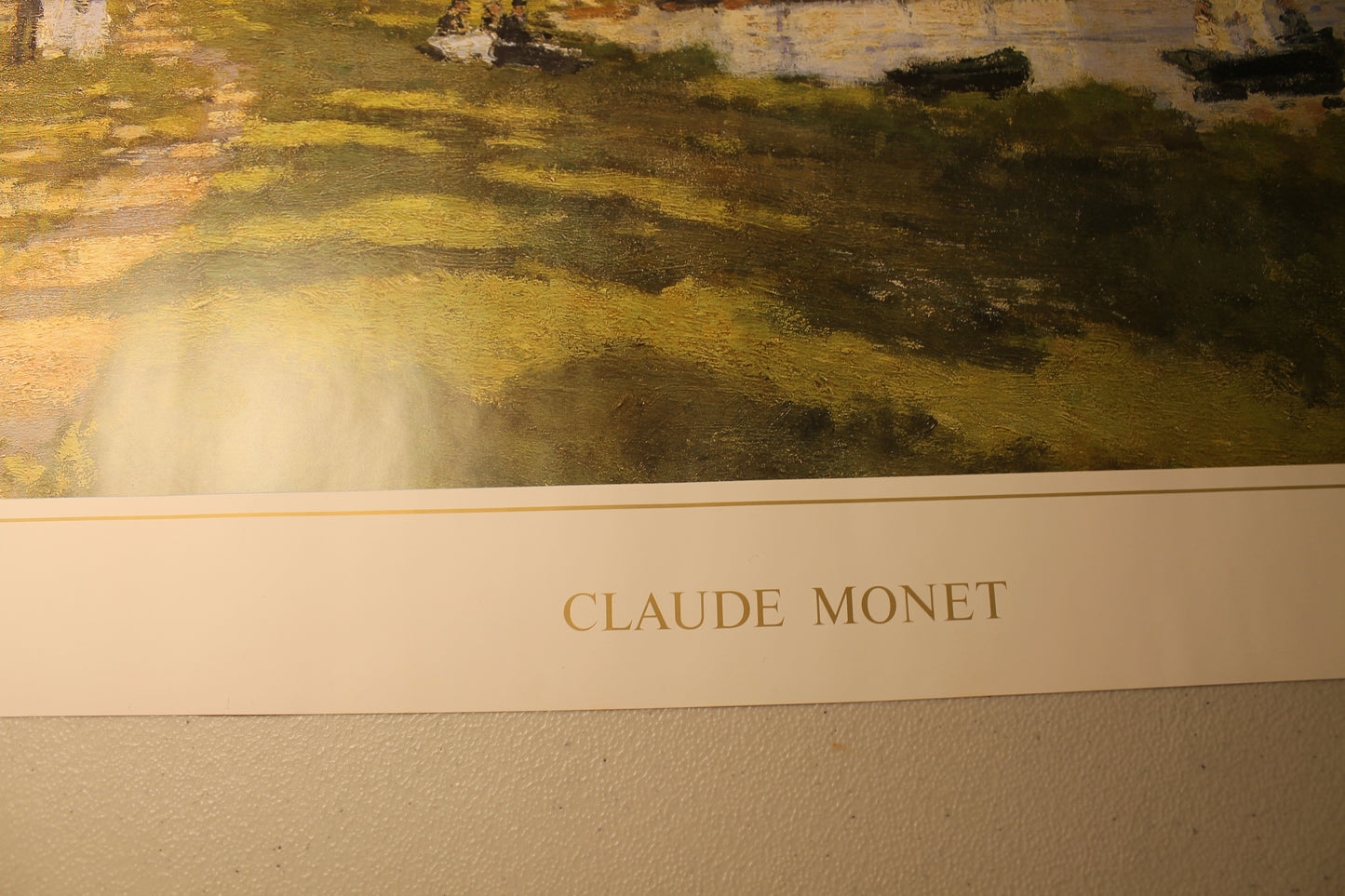 Claude Monet - Le Bassin D'Argenteiul (31.5 in  x 23.5 in)