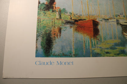 Claude Monet - Bateaux a Argenteuil (27.5 in x 19.5 in)