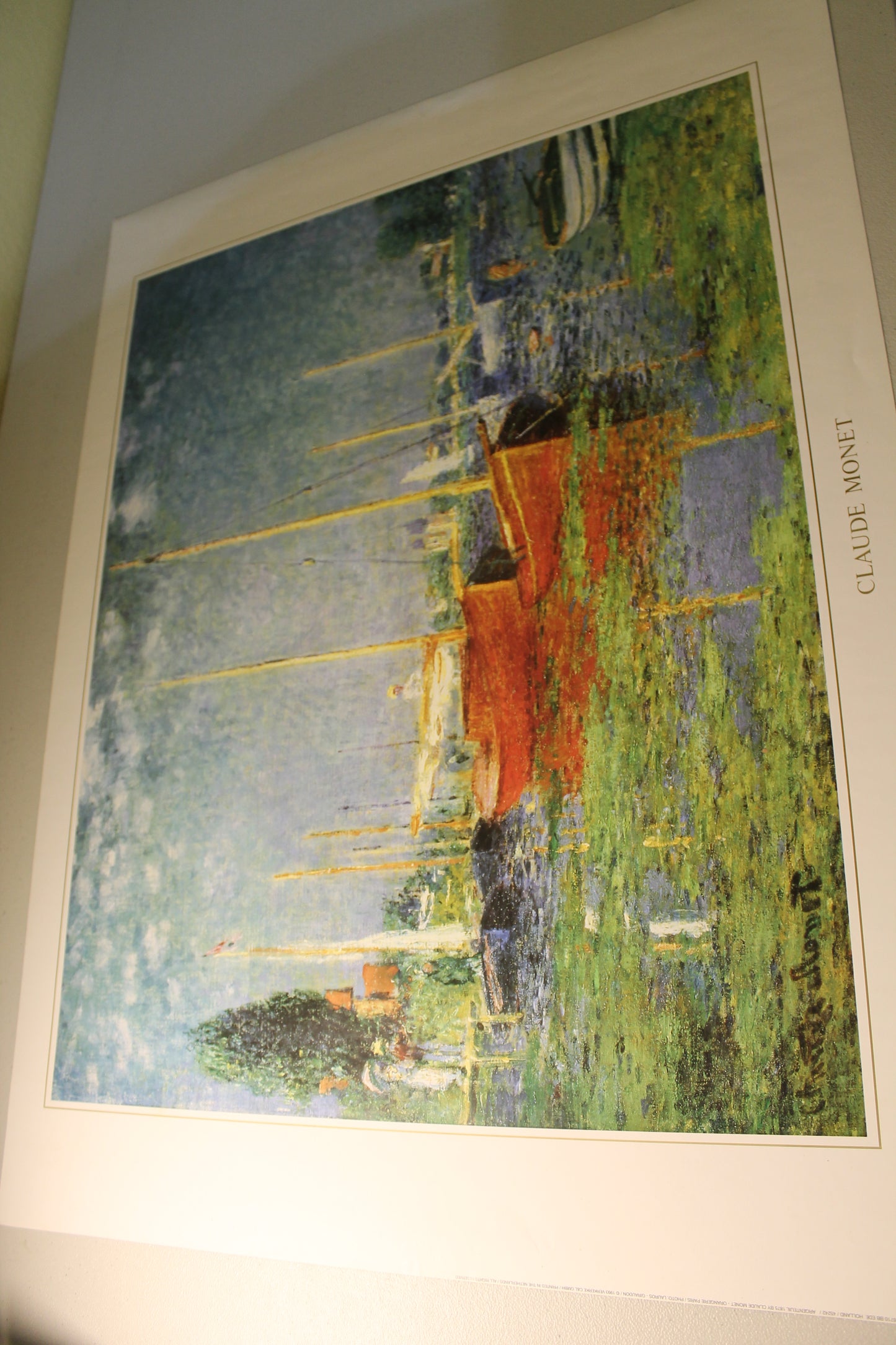 Claude Monet - Les Bateaux Rouges (31.5 in x 23.5 in)