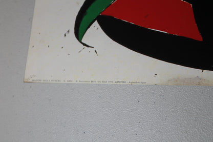 Joan Miro - Aufrechte figur (23.5 in x 31.25)