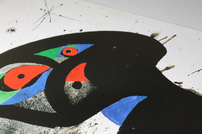 Joan Miro - Aufrechte figur (23.5 in x 31.25)