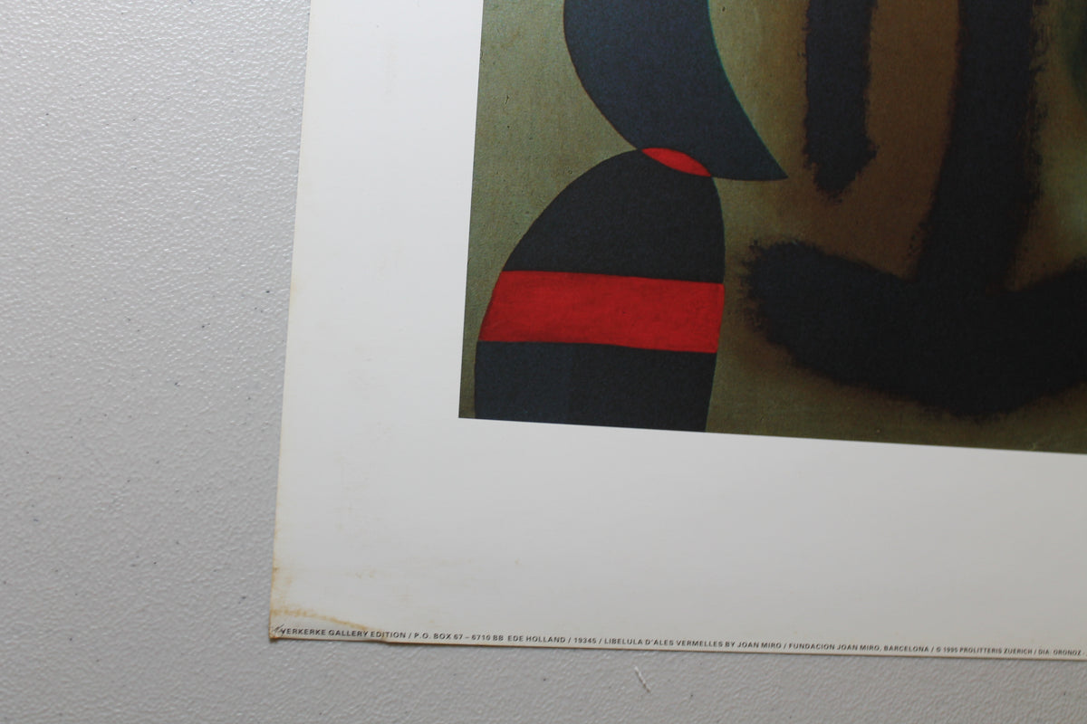 Joan Miro - Lileluba D'Ales Vermelles (31.25 in x 23.5)