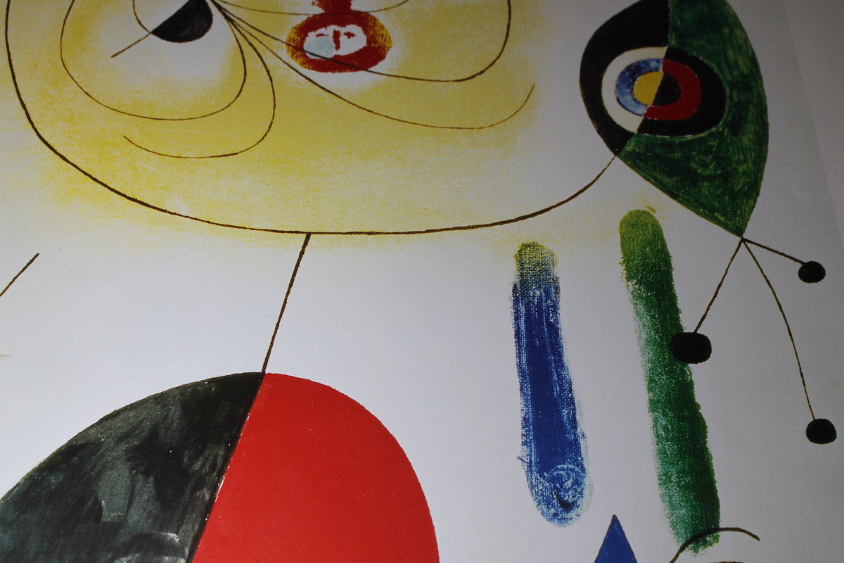Joan Miro - Fix the Hair of the Stars (31.25 in x 23 1/2 in)
