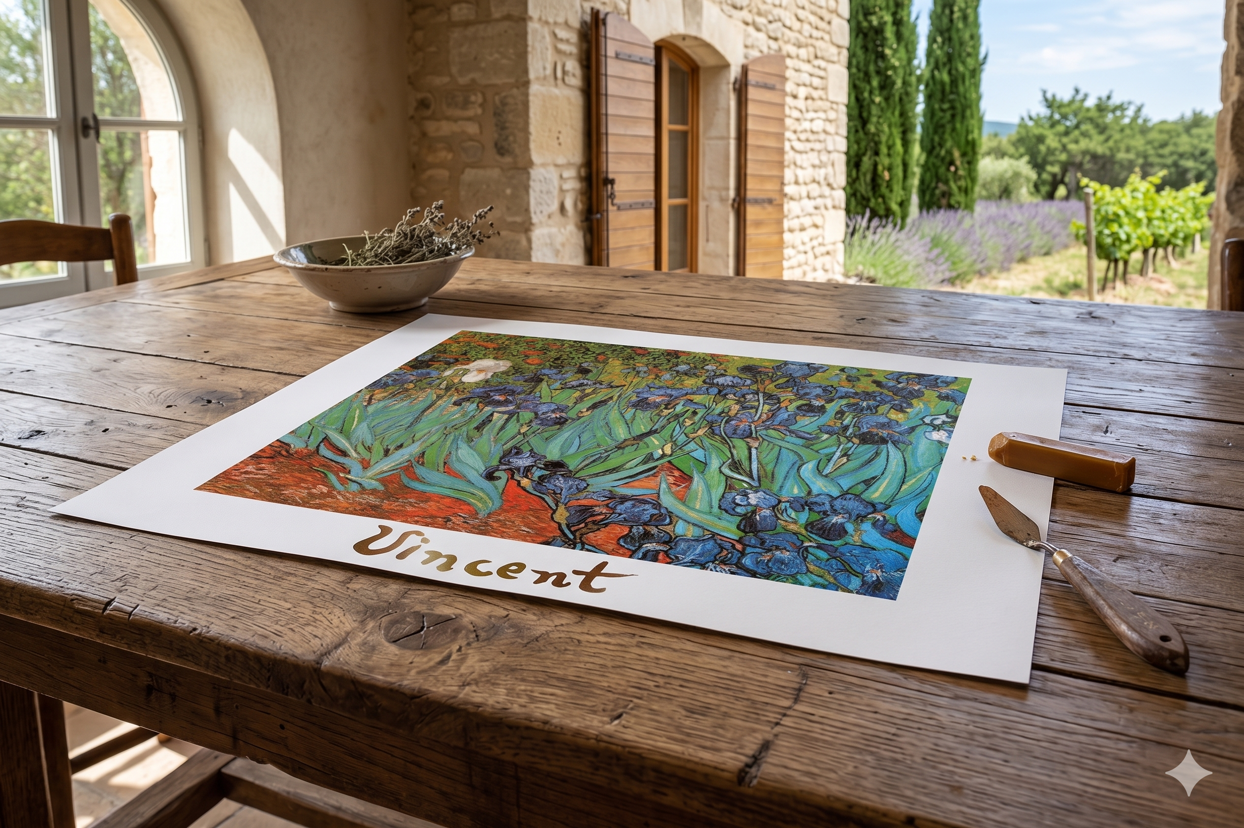 Vincent Van Gogh - Iris (27.5 in x 19.5 in)
