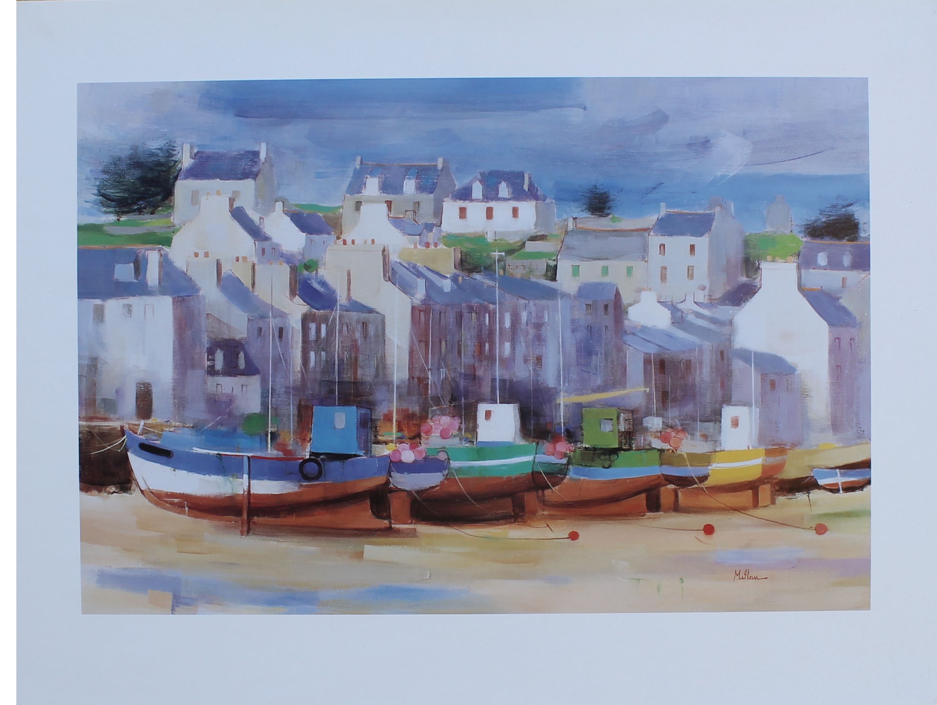 Jean-Francois Millan - Les Chalutiers Roscoff (31.2 in x 21.5 in)