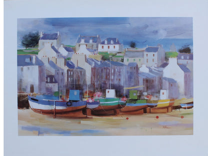 Jean-Francois Millan - Les Chalutiers Roscoff (31.2 in x 21.5 in)