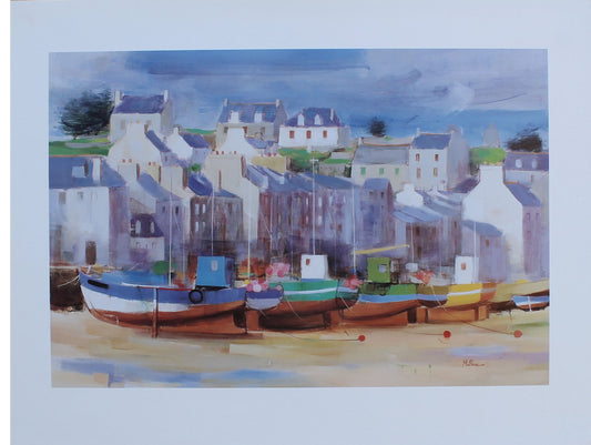 Jean-Francois Millan - Les Chalutiers Roscoff (31.2 in x 21.5 in)