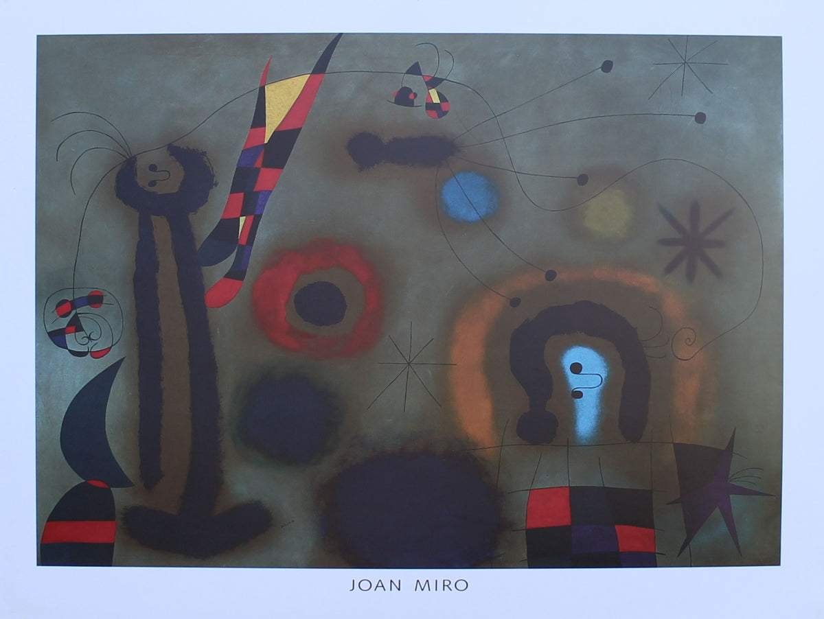 Joan Miro - Lileluba D'Ales Vermelles (31.25 in x 23.5)