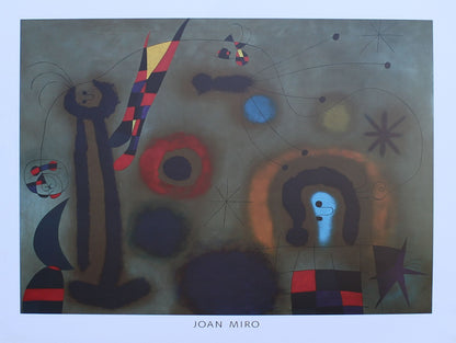 Joan Miro - Lileluba D'Ales Vermelles (31.25 in x 23.5)